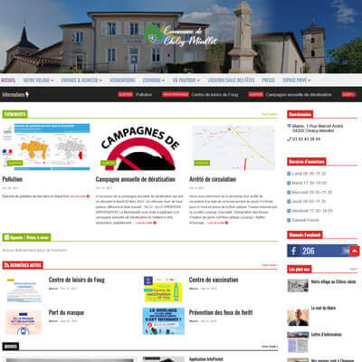 Site internet mairie de Choloy-Ménillot